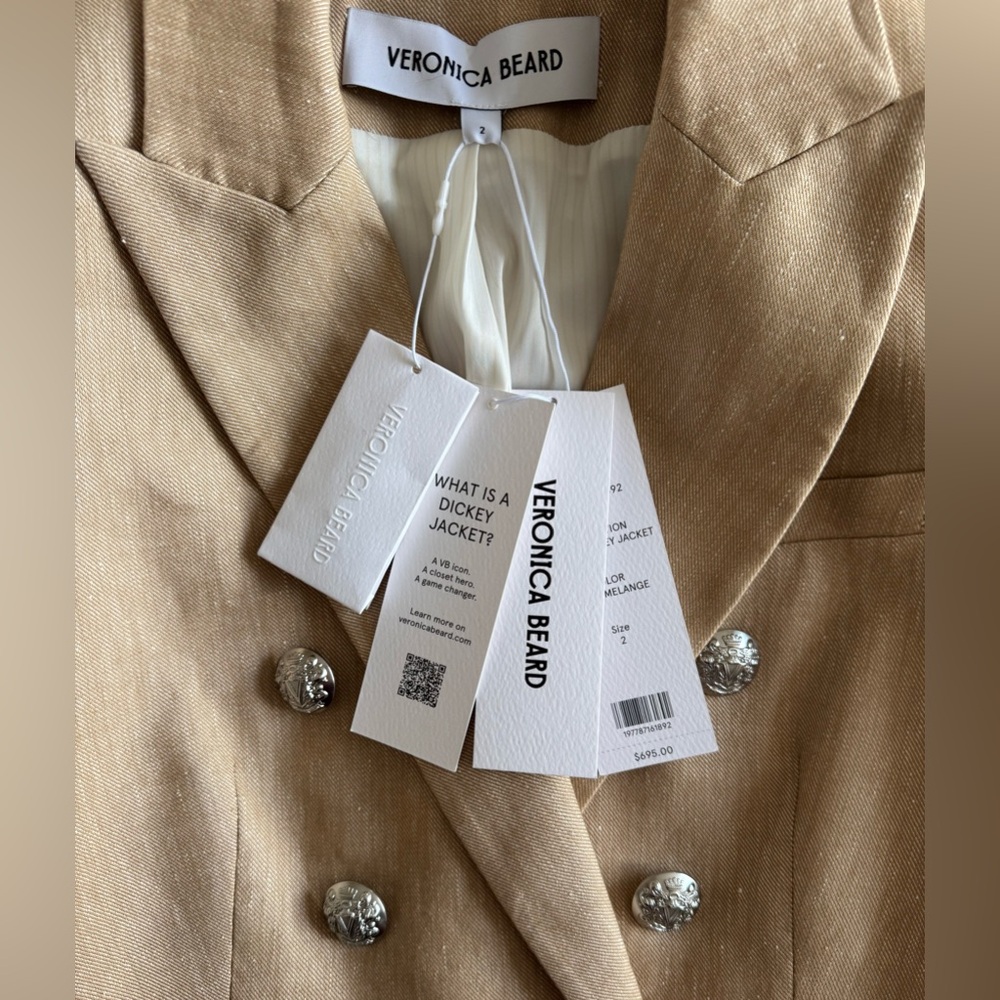 Veronica Beard Miller Linen Blazer - Picture 10 of 11